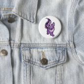 Badge Rond 5 Cm Pourpre de Xweetok (En situation)