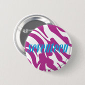 Badge Rond 5 Cm Pourpre de zèbre (Devant & derrière)