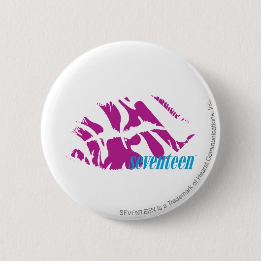 Badge Rond 5 Cm Pourpre de zèbre (Devant)