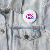 Badge Rond 5 Cm Pourpre de zèbre (En situation)