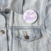 Badge Rond 5 Cm Pourpre juif de princesse (En situation)