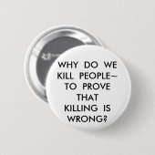 BADGE ROND 5 CM POURQUOI FAITES WEKILL PEOPLE~TO PROUVENT (Devant & derrière)