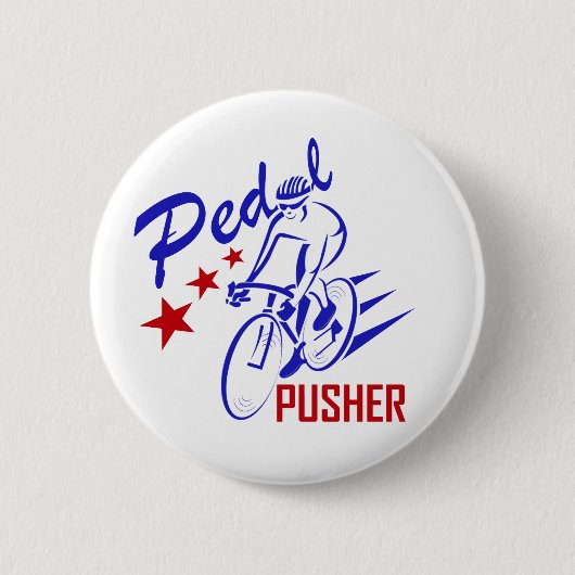 Badge Rond 5 Cm Pousseur de pédale (Devant)