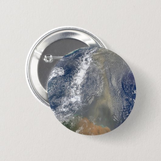 Badge Rond 5 Cm Poussière vers l'Amérique du Sud (Devant & derrière)