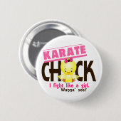 Badge Rond 5 Cm Poussin 1 de karaté (Devant & derrière)