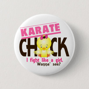 Badge Rond 5 Cm Poussin 1 de karaté