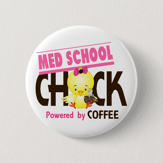 Badge Rond 5 Cm Poussin 4 d'école de Med (Devant)
