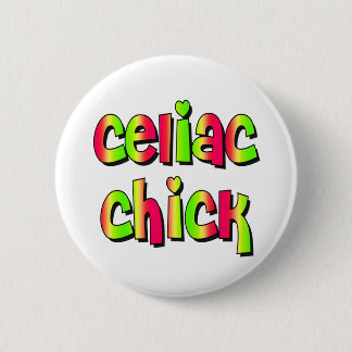 Badge Rond 5 Cm Poussin coeliaque