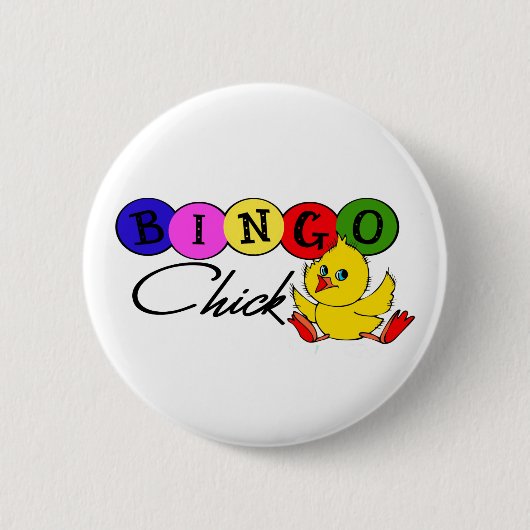 Badge Rond 5 Cm Poussin de BINGO-TEST (Devant)