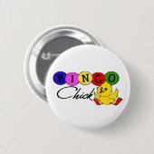 Badge Rond 5 Cm Poussin de BINGO-TEST (Devant & derrière)