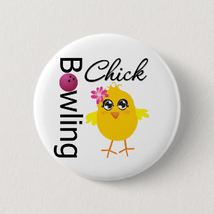 Badge Rond 5 Cm Poussin de bowling