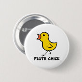 Badge Rond 5 Cm Poussin de cannelure (Devant & derrière)