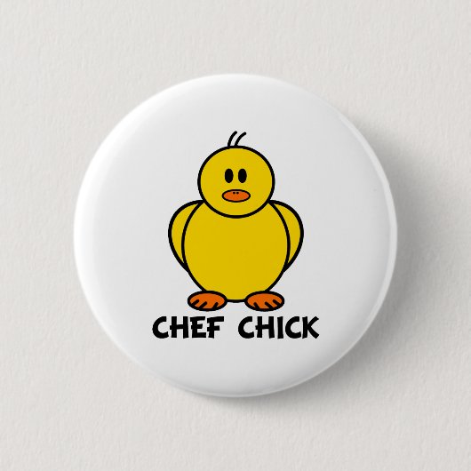 Badge Rond 5 Cm Poussin de chef (Devant)