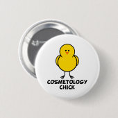 Badge Rond 5 Cm Poussin de cosmétologie (Devant & derrière)
