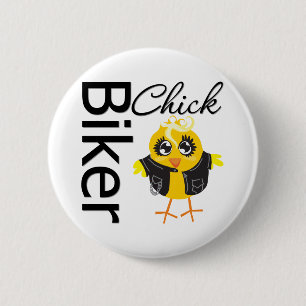 Badge Rond 5 Cm Poussin de cycliste