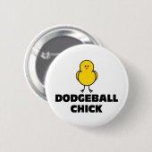 Badge Rond 5 Cm Poussin de Dodgeball (Devant & derrière)