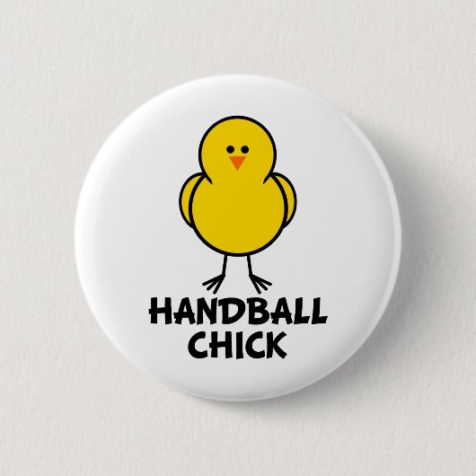 Badge Rond 5 Cm Poussin de handball (Devant)