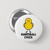 Badge Rond 5 Cm Poussin de handball (Devant & derrière)