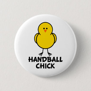 Badge Rond 5 Cm Poussin de handball