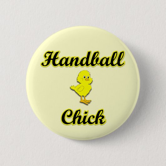 Badge Rond 5 Cm Poussin de handball (Devant)