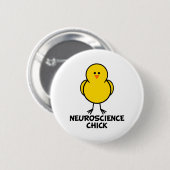 Badge Rond 5 Cm Poussin de neurologie (Devant & derrière)