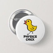 Badge Rond 5 Cm Poussin de physique (Devant & derrière)