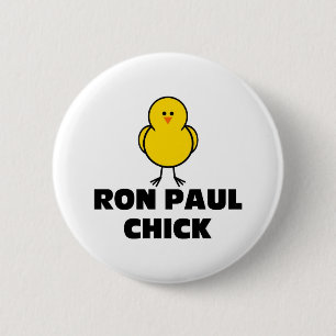 Badge Rond 5 Cm Poussin de Ron Paul