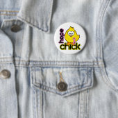 Badge Rond 5 Cm Poussin d'espoir (En situation)