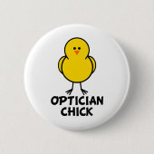Badge Rond 5 Cm Poussin d'opticien (Devant)