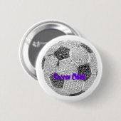 Badge Rond 5 Cm Poussin du football (Devant & derrière)