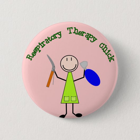 Badge Rond 5 Cm Poussin respiratoire (Devant)