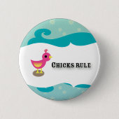 Badge Rond 5 Cm poussins (Devant)