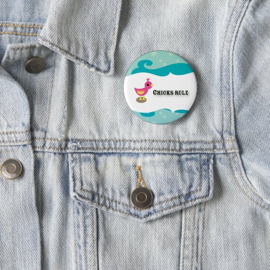 Badge Rond 5 Cm poussins (En situation)