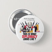 Badge Rond 5 Cm Poutine est un tueur : Joe Biden 2021 Button (Devant & derrière)