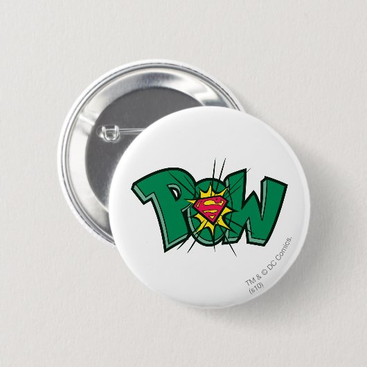 Badge Rond 5 Cm Pow (Devant & derrière)