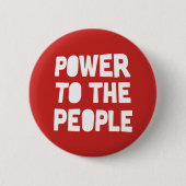 Badge Rond 5 Cm Power To The People (Devant)