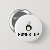 Badge Rond 5 Cm powerup (Devant & derrière)