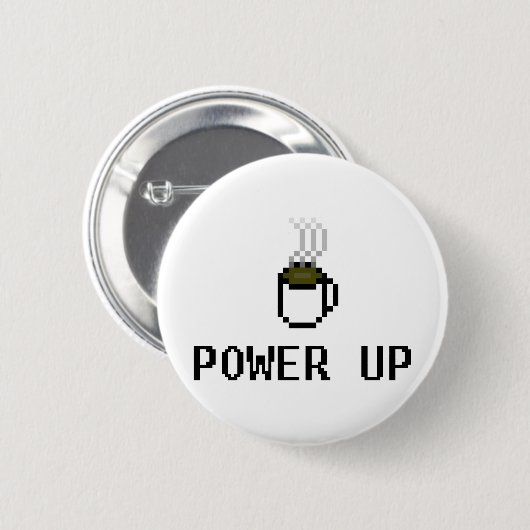 Badge Rond 5 Cm powerup (Devant & derrière)