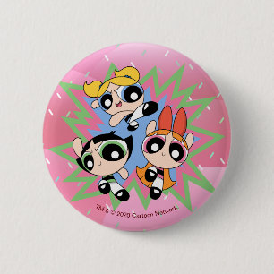 Badge Rond 5 Cm Powfactor pour filles puissantes