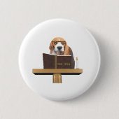 Badge Rond 5 Cm Pracher de chien (Devant)