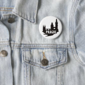 Badge Rond 5 Cm Prague (En situation)