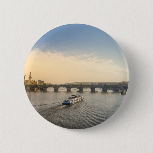 Badge Rond 5 Cm Prague (Devant)