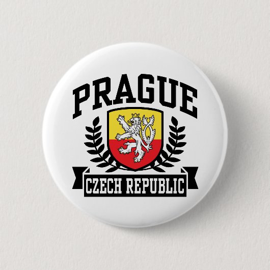 Badge Rond 5 Cm Prague (Devant)