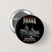 Badge Rond 5 Cm Prague (Devant & derrière)