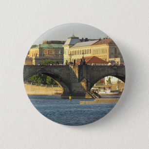 Badge Rond 5 Cm Prague / Praha bouton personnalisé