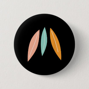 Badge Rond 5 Cm Pratiquant de surf Vague Surfant Amoureux de planc