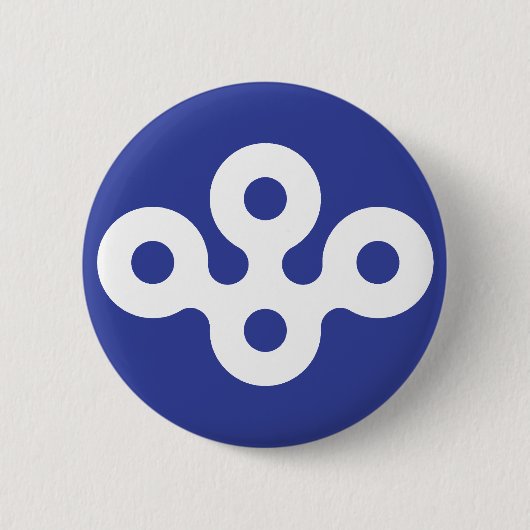 Badge Rond 5 Cm Préfecture d'Osaka, Japon (Devant)