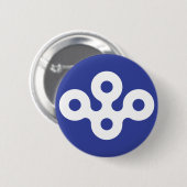 Badge Rond 5 Cm Préfecture d'Osaka, Japon (Devant & derrière)