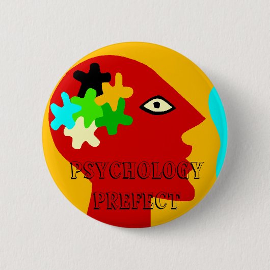 Badge Rond 5 Cm Préfet de psychologie (Devant)