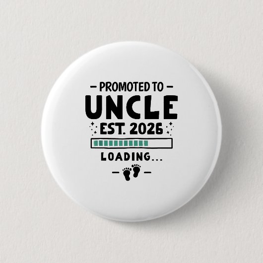 Badge Rond 5 Cm Pregnancy Announcement For Family Promoted To Uncl (Devant)
